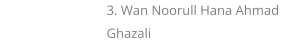 3. Wan Noorull Hana Ahmad Ghazali